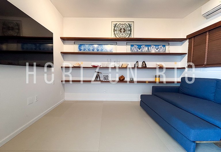 Apartamento de 2 quartos com vista-mar