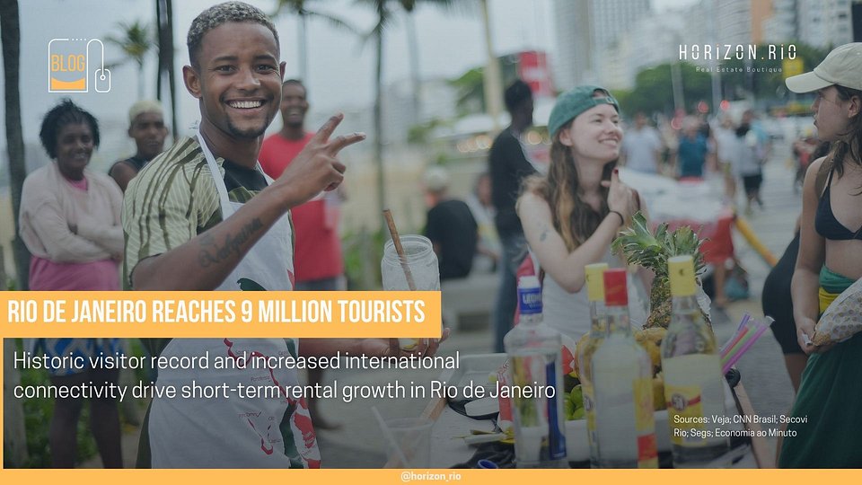 Rio de Janeiro atinge a marca de 9 milhões de turistas, integração global e um novo patamar de rentabilidade