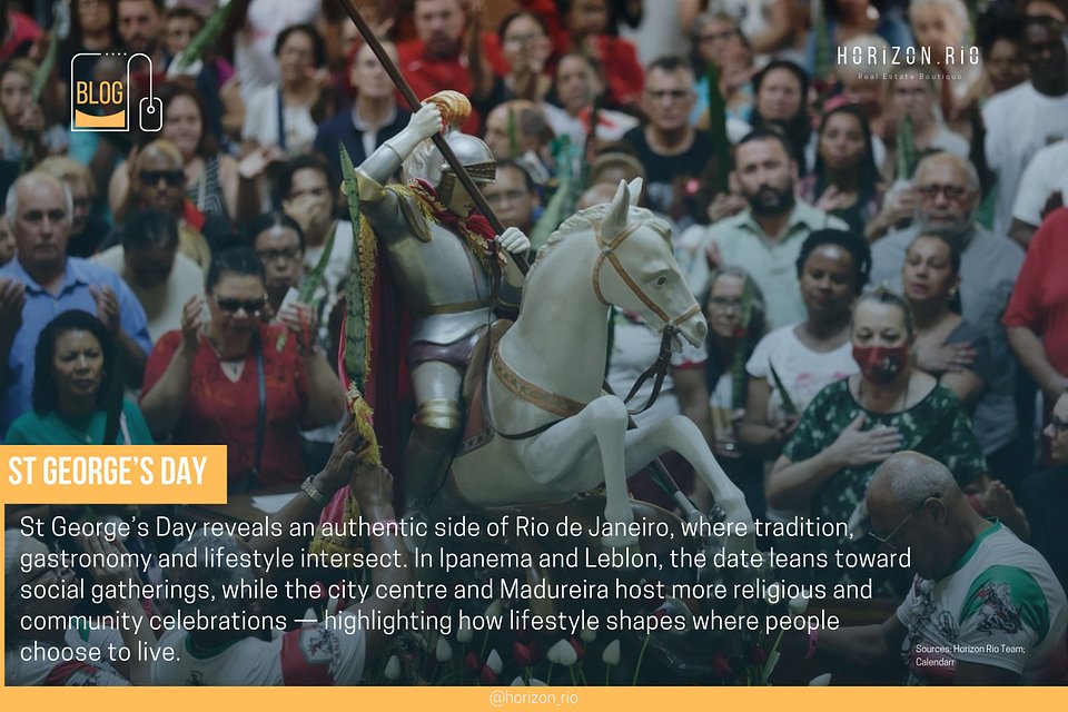 Onde viver o Dia de São Jorge no Rio de Janeiro: tradição, bairros e estilo de vida em 2026